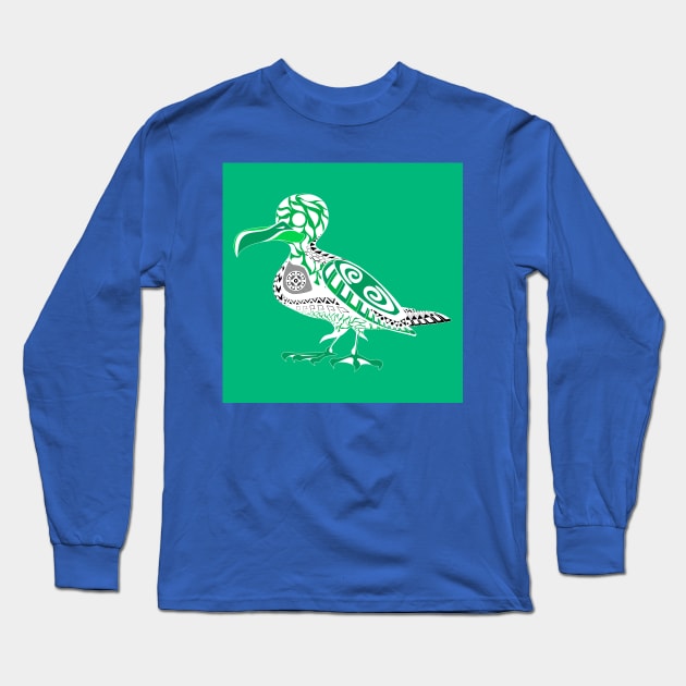 summer seagull pattern ecopop Long Sleeve T-Shirt by jorge_lebeau